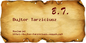 Bujtor Tarziciusz névjegykártya